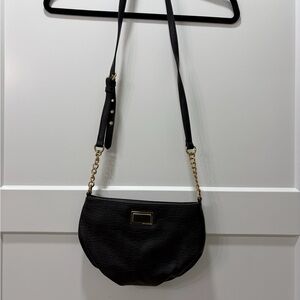 Juicy Couture Chic Black Leather Crossbody Bag